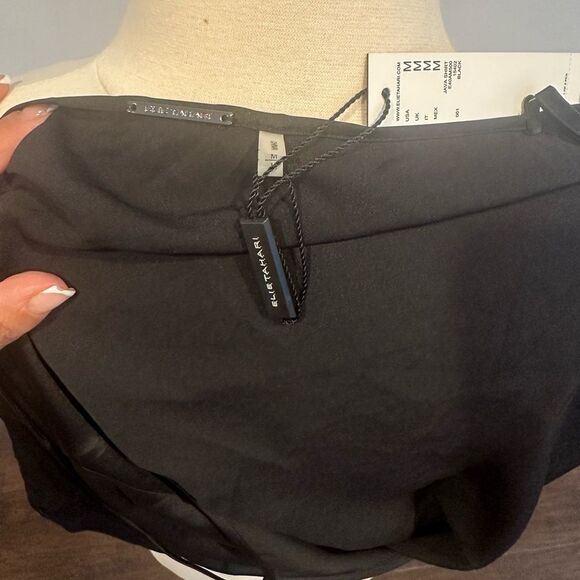 NWT Elie Tahari Black Camisole Tank Top (Size Medium) - Picture 3 of 5